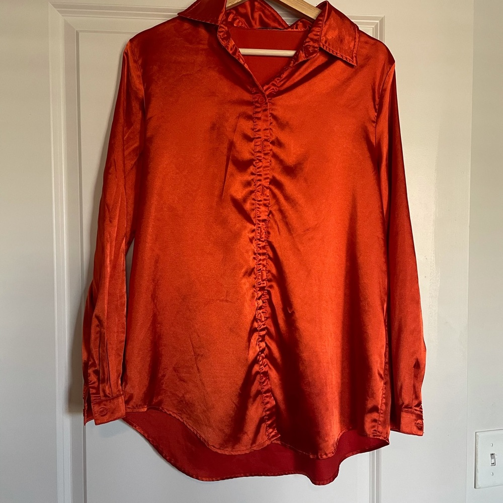 Pretty little thing button down blouse. Oversized.